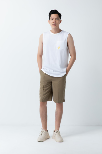 Quần lửng vải phối sợi Tencel