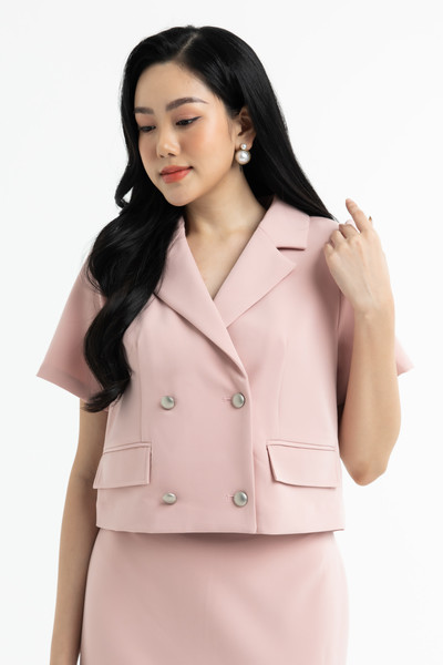 Set blazer croptop (kèm zuýp)
