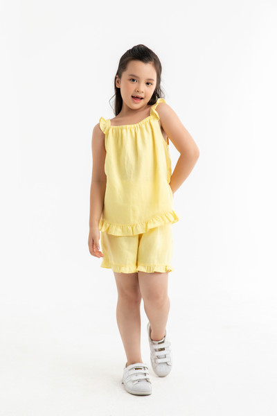 Set áo 2 dây và quần phối bèo