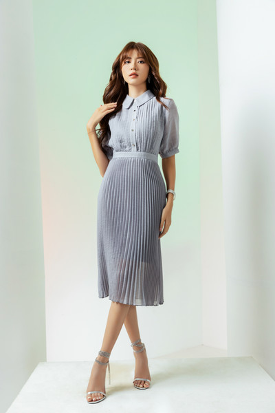 Đầm voan dập ly