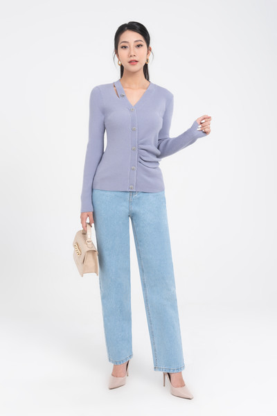 Quần jeans ống rộng