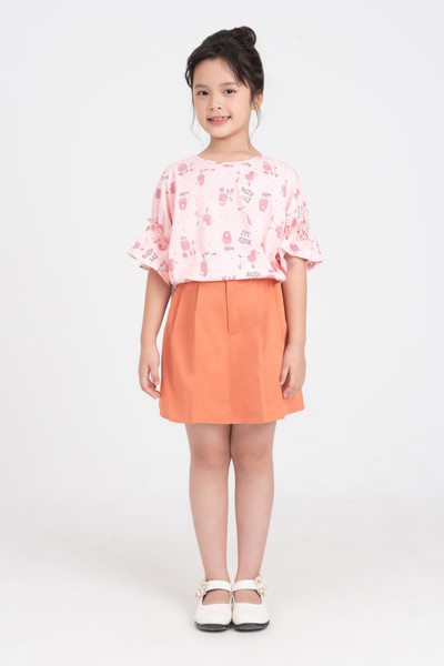 Chân váy cam ly 2 lớp
