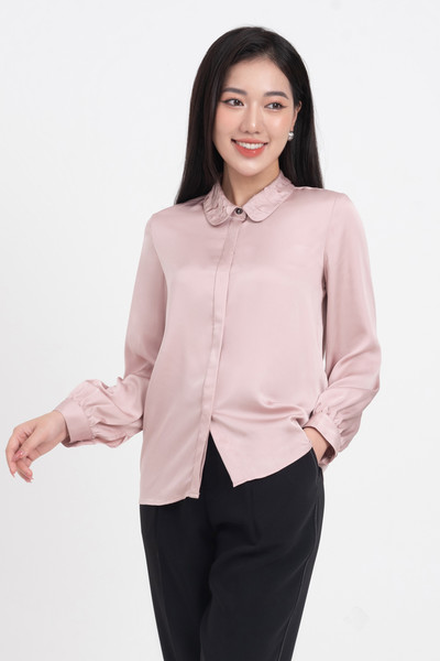 Áo sơ mi cổ sen