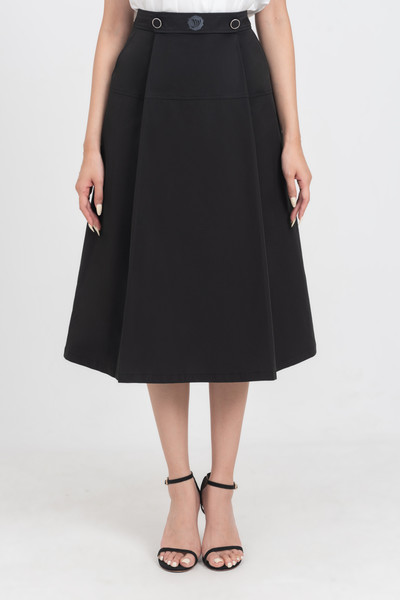 Chân váy Khaki xếp ly