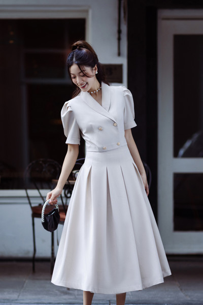 Elysia Set - Thiết kế áo kiểu kèm chân váy